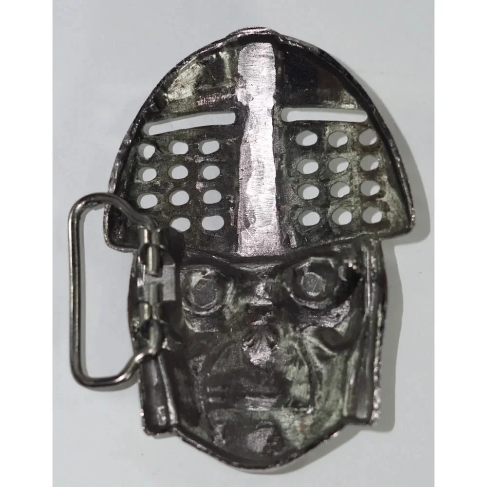 Skeleton Skull Warrior Belt Buckle